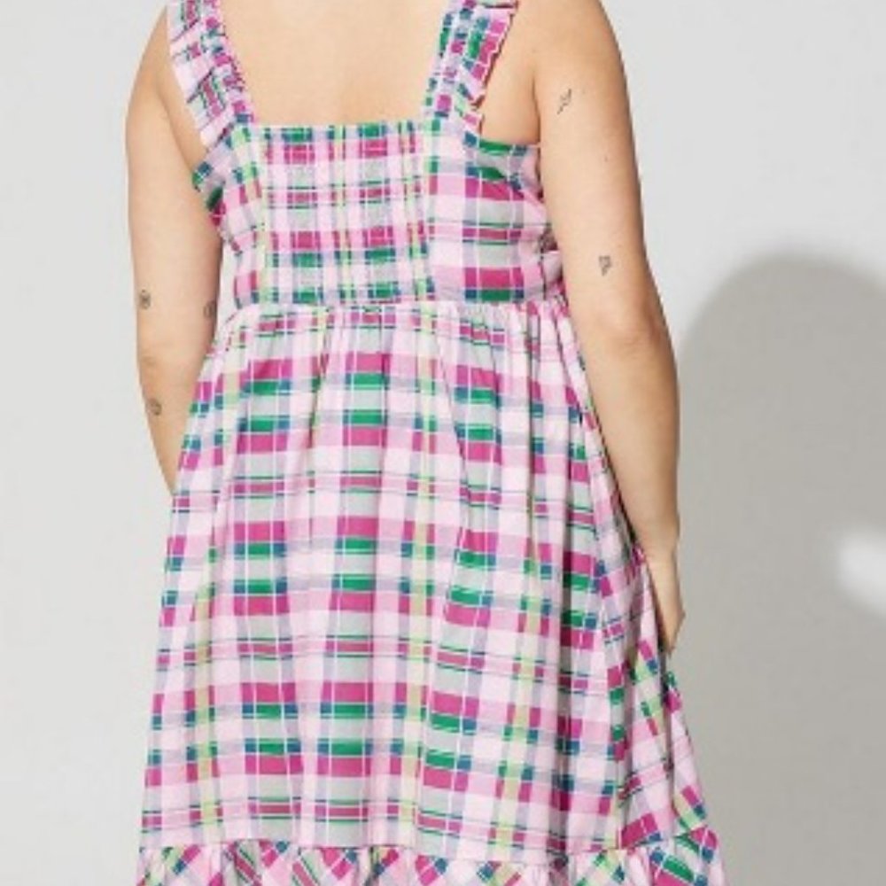 NWT Torrid Poplin Tiered Ruffle Dress - Picture 3 of 4